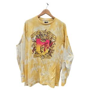Groovy Skater Tie-Dye Y2K MTV Psychedelic Stoner Hippie Long Sleeve Graphic Tee